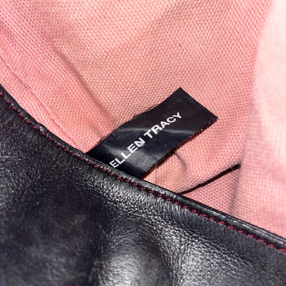 Ellen Tracy Blue Bucket Bag - Picture 5 of 9